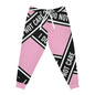 I Do Not Care Athletic Joggers — Pink Statement Sweatpants