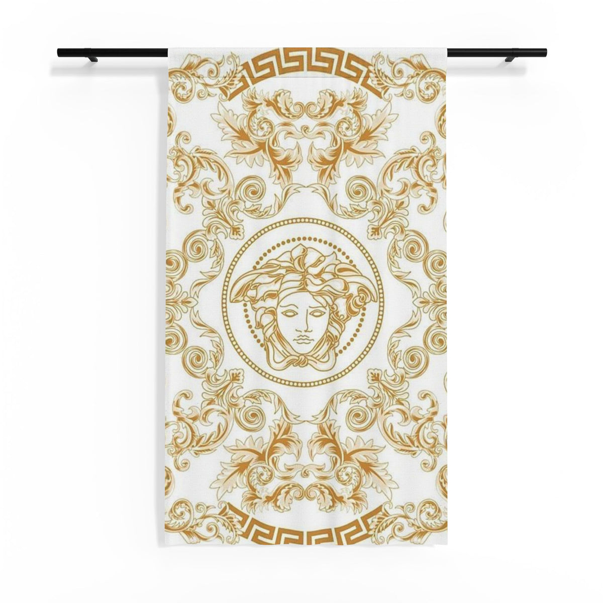 Baroque Gold Medusa Sheer Curtain