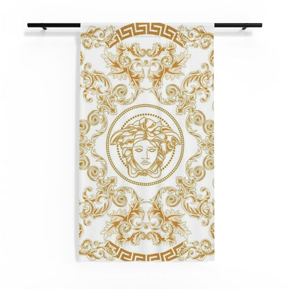 Baroque Gold Medusa Sheer Curtain