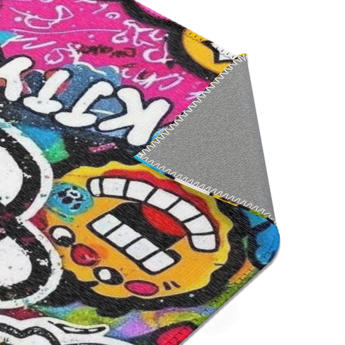 Hello Kitty Pop Art Area Rug – Colorful Cartoon Kids Room Decor