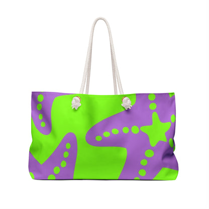 Colorful Starfish Vacay Tote Bag - Vibrant Beach Tote for Travel & Leisure