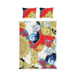 Baroque Medallion Cotton Bed Set – Red, Navy & Gold Decorative Duvet Cover