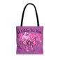 Breast Cancer Awareness Tote Bag — "In October We Wear Pink" Ribbon Design