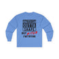 Long Sleeve Tee — "Straight Outta Shape But Bitch I'm Tryin'" Fitness Tee