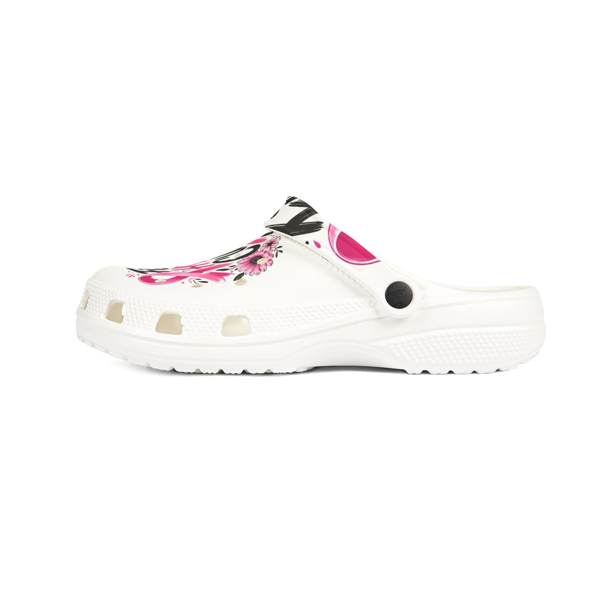Breast Cancer Awareness EVA Clogs — "Fight Hope Cure" Pink Ribbon Slide Shoes