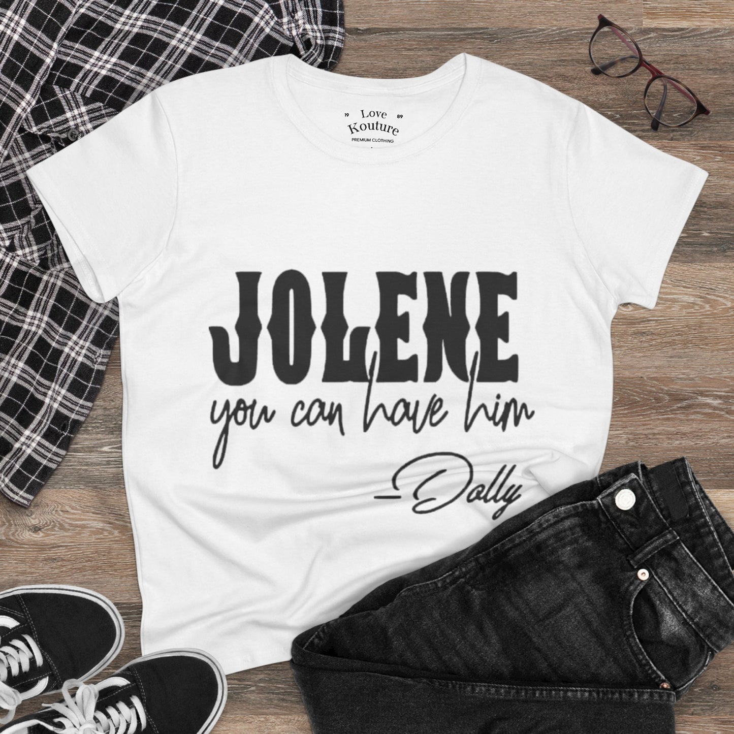 Trendy Women's Tee - "Jolene" Design - Casual Everyday Wear, Music Lovers Gift, Fun Graphic T-Shirt, Summer Essential