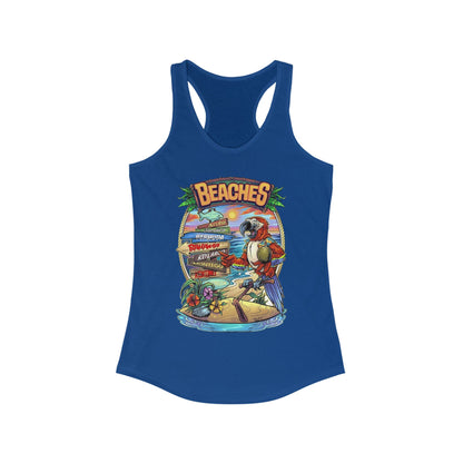 Tropical Beaches Racerback Tank for Women
