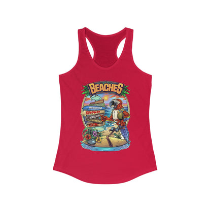 Tropical Beaches Racerback Tank for Women