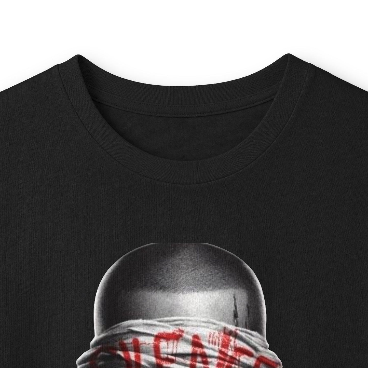 Silence Graphic Long Sleeve Tee — 'Silence' Poster Design with Shushing Figure