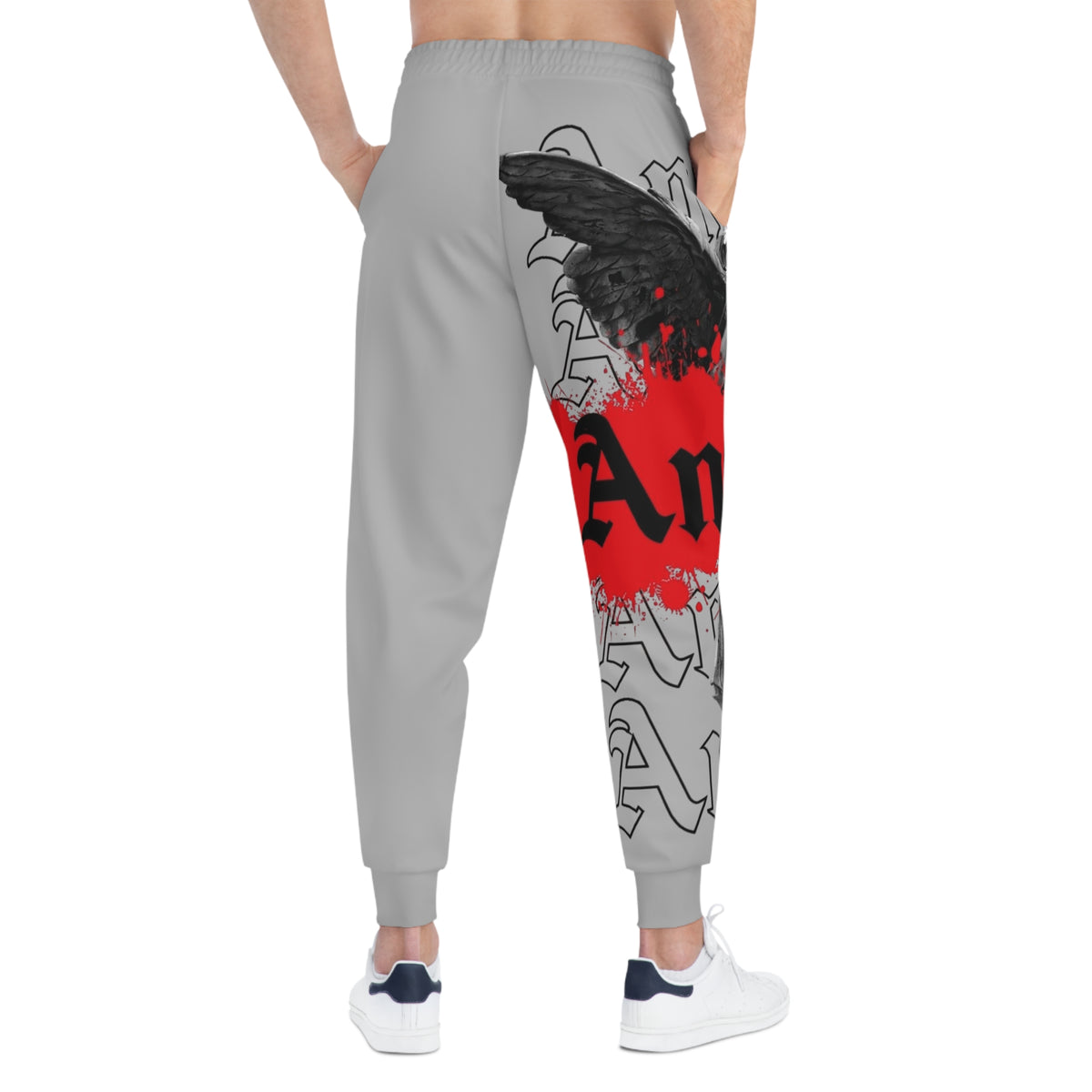 Angel Wings Gothic Joggers — Red Splash Athletic Pants