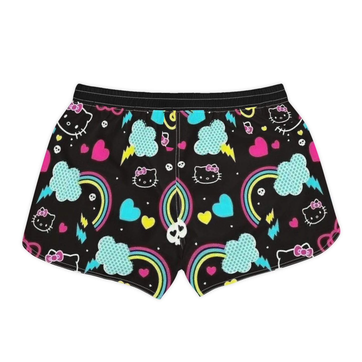 Hello Rainbow Kitty Women's Summer Shorts