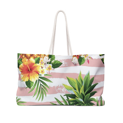 Tropical Floral Vacay Tote Bag for Beach Getaways & Travel