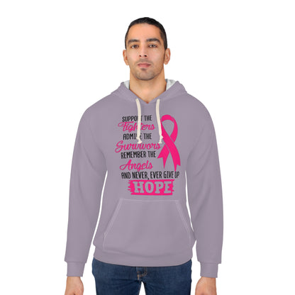 Breast Cancer Awareness Hoodie — "Support the Fighters" Pink Ribbon Pullover