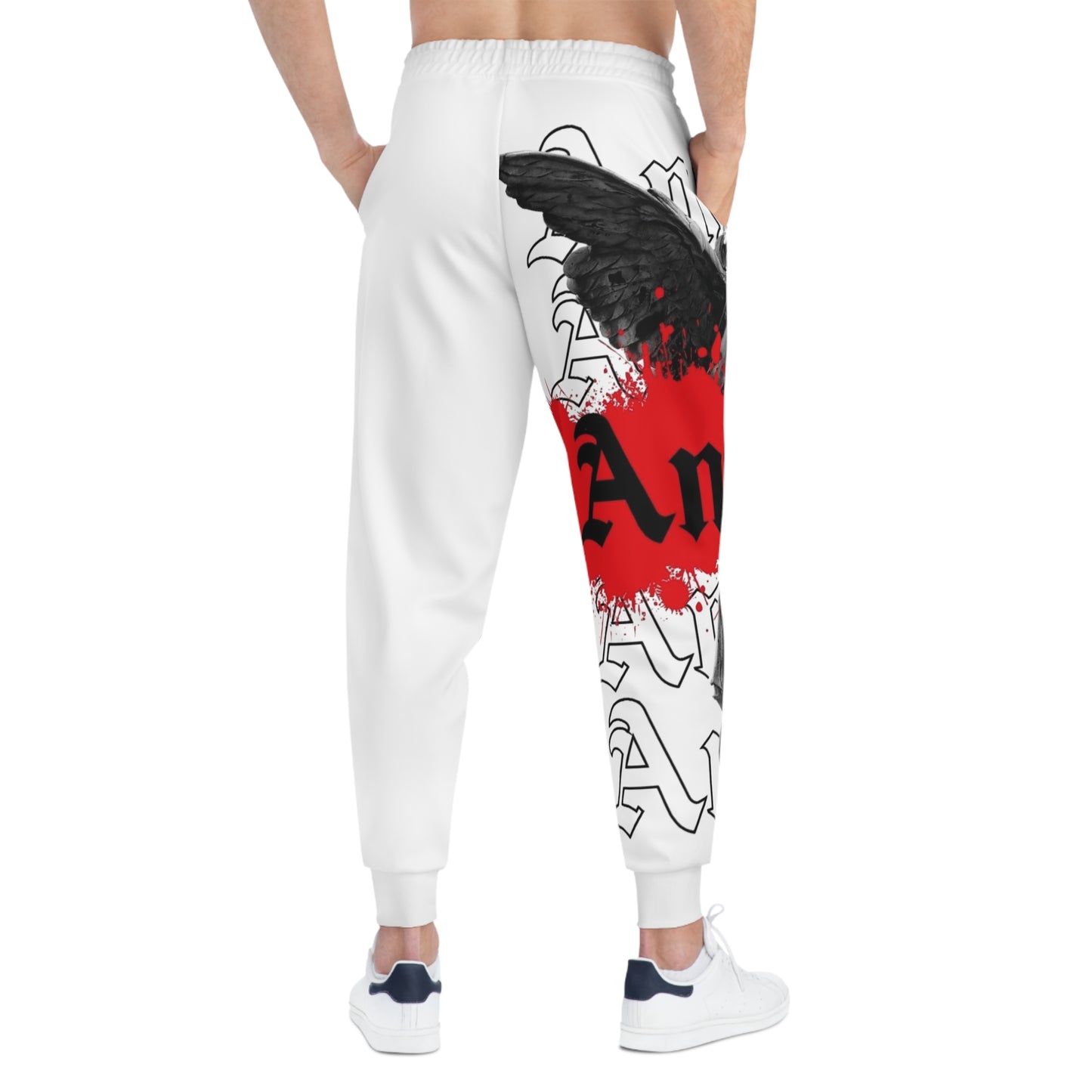 Angel Wings Gothic Joggers — Red Splash Athletic Pants