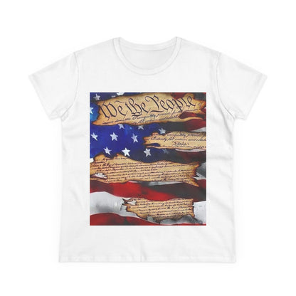 Patriotic Women's T-Shirt - We the People Design, USA Independence Day, Casual Wear, Gift for Her, Fourth of July Shirt