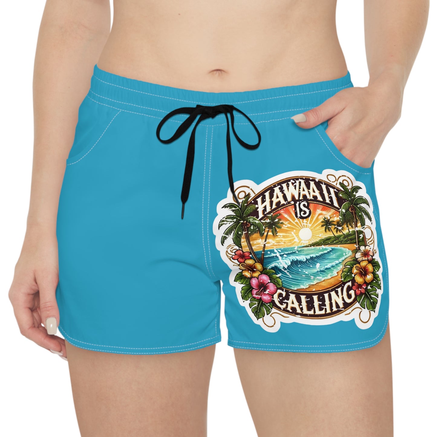 Hawaii is Calling Women's Casual Shorts - Tropical Beach Vibe