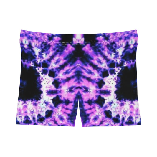 Purple Fusion Tie-Dye Women's Shorts