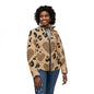 Heart Print Puffer Jacket, Stylish Warm Outerwear, Trendy Casual Wear, Perfect for Fall/Winter, Great Gift for Fashion Lovers