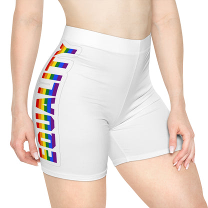 Women's Equality Biker Shorts - Stylish Activewear for Pride and Everyday Comfort
