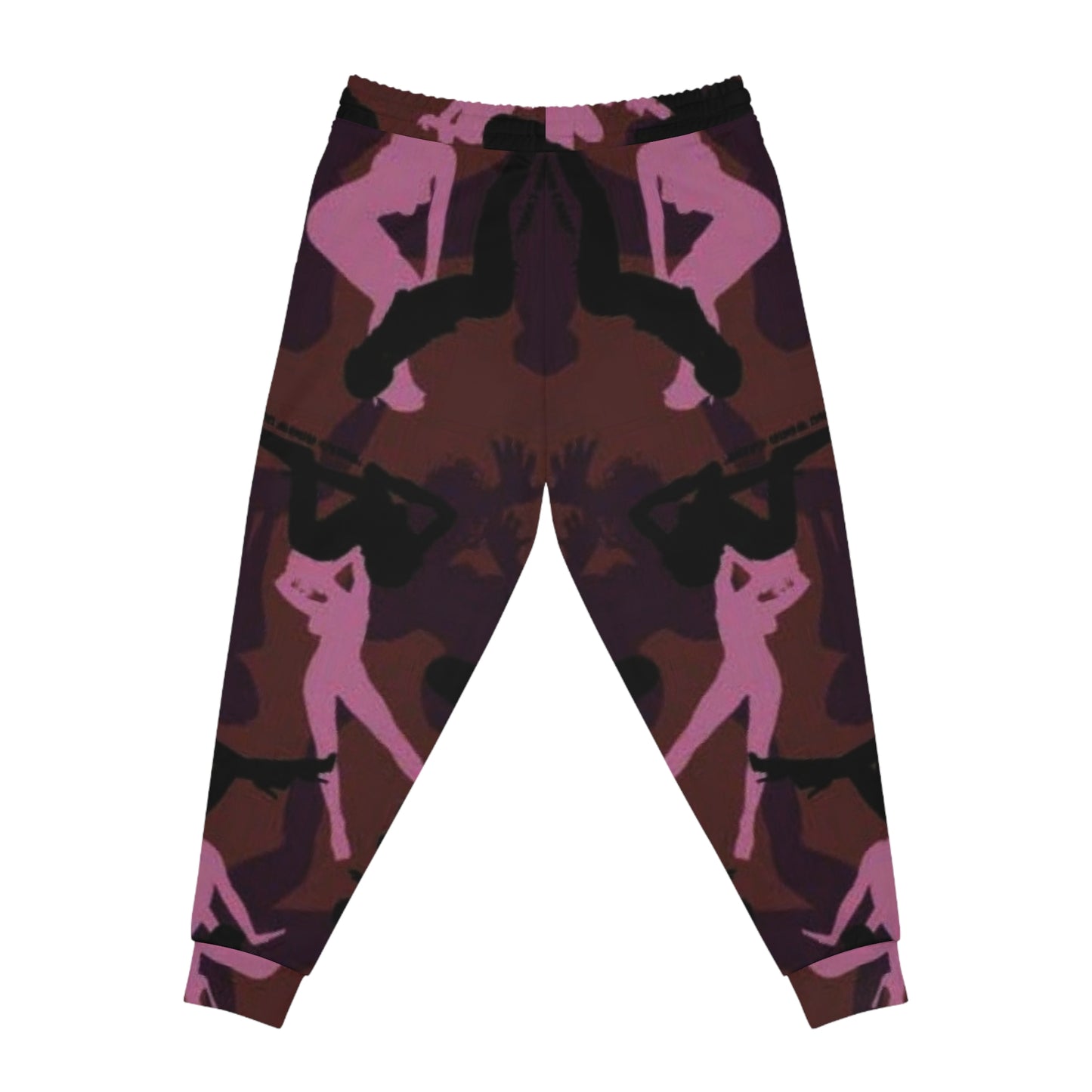 Pink Camo Silhouette Joggers - Women's Athletic Printed Sweatpants