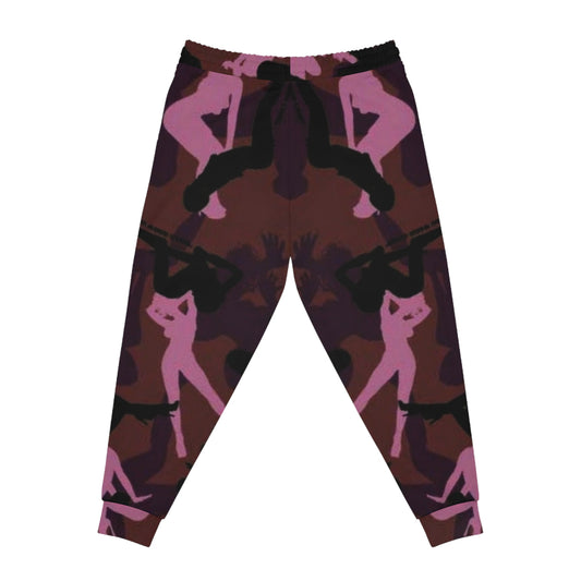 Pink Camo Silhouette Joggers - Women's Athletic Printed Sweatpants