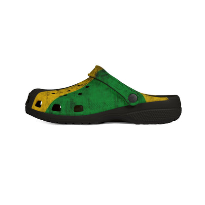 Jamaican Flag Design Clogs-Every Day Casual Shoes