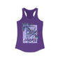Summer Vibes Racerback Tank Top with Palm Trees