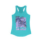 Summer Vibes Racerback Tank Top with Palm Trees