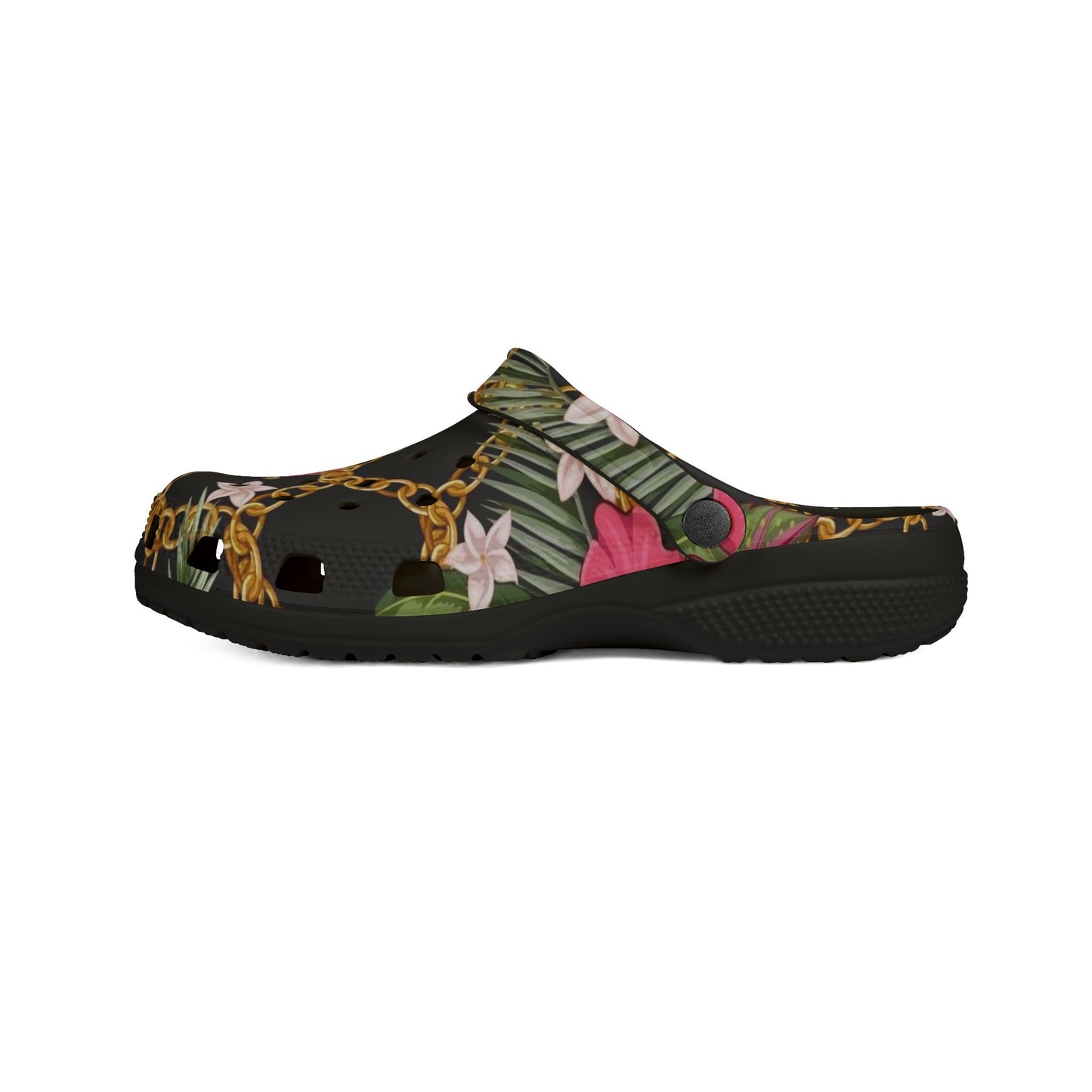 Floral & Chain Casual Everyday Footwear