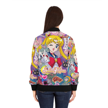 Sailor Moon Collage Bomber Jacket