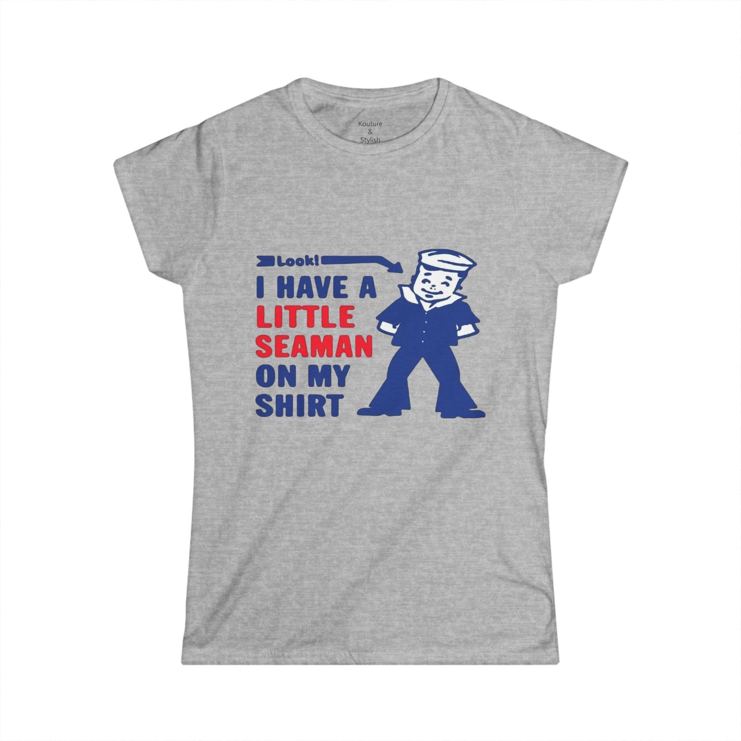 Women's Tee — Funny 'Little Seaman' Graphic Shirt
