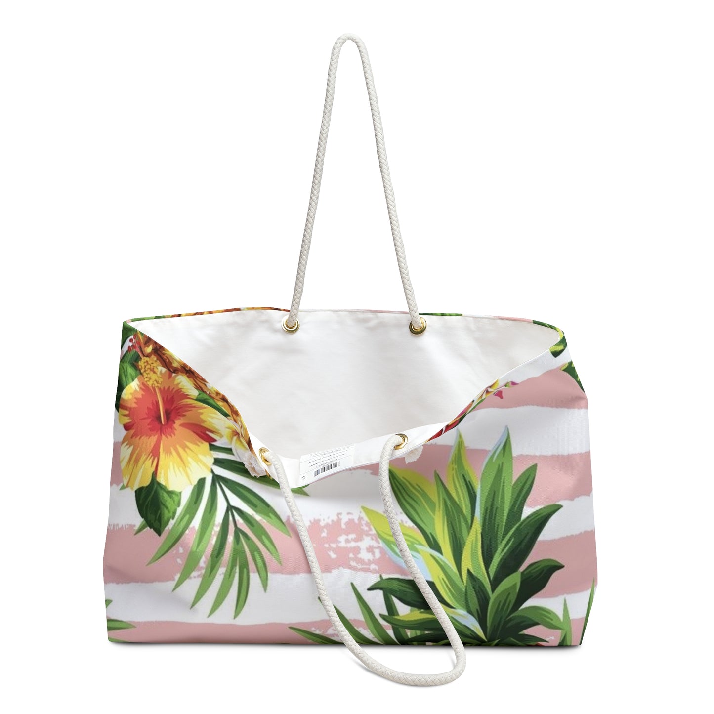 Tropical Floral Vacay Tote Bag for Beach Getaways & Travel