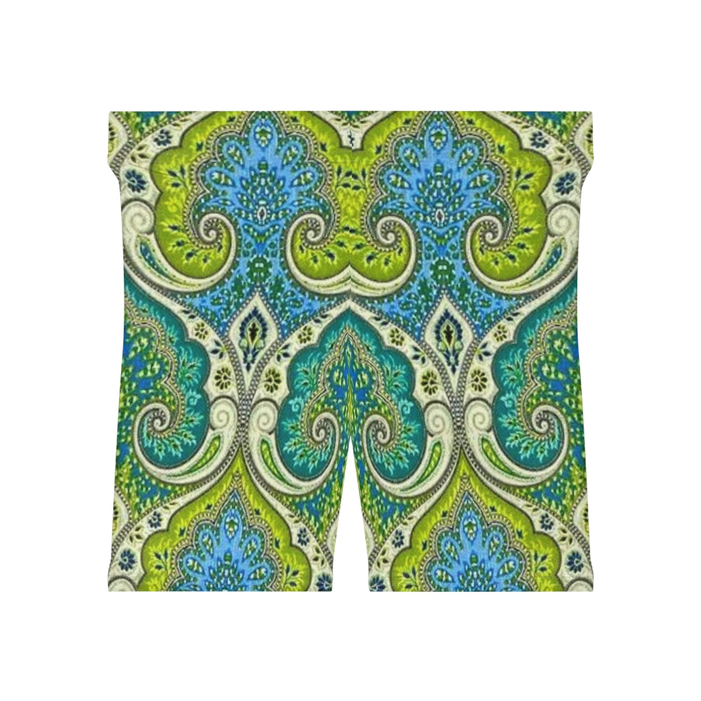 Stylish Women's Biker Shorts with Floral Leopard Print