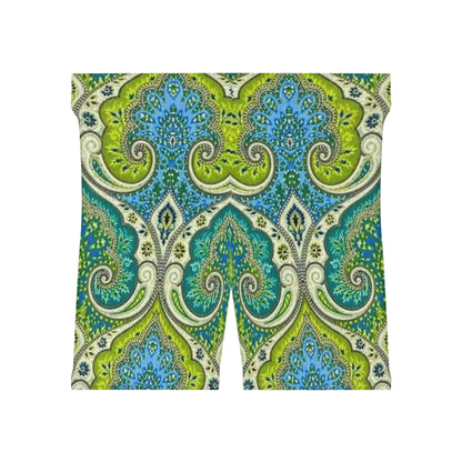 Stylish Women's Biker Shorts with Floral Leopard Print
