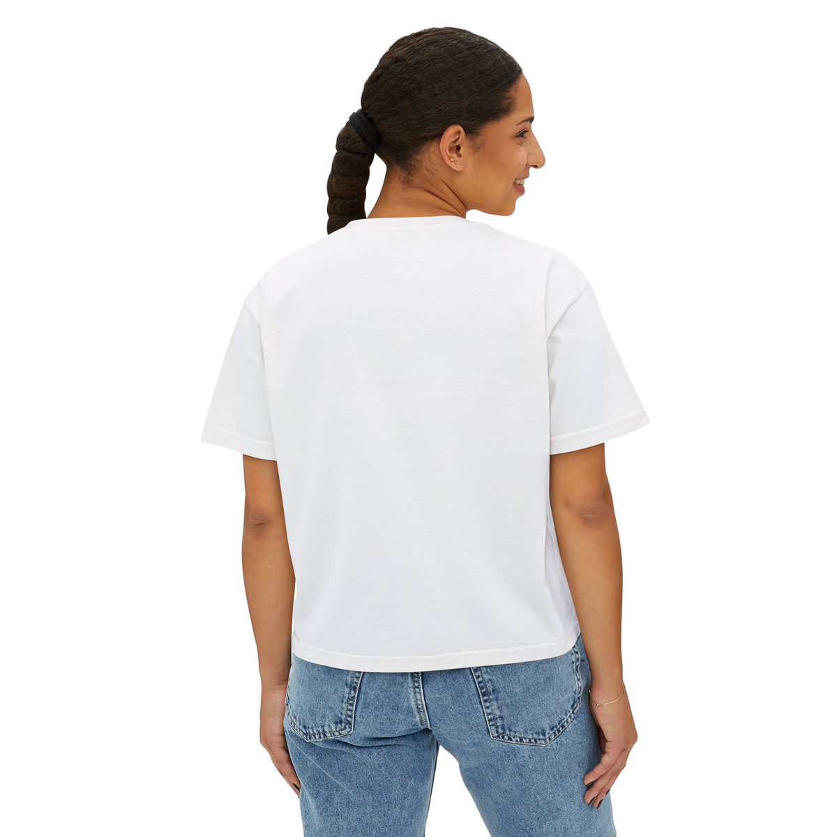 Boxy Tee — "My God Is Bigger Than Cancer" Pink Ribbon Breast Cancer Awareness Shirt