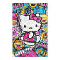 Hello Kitty Pop Art Area Rug – Colorful Cartoon Kids Room Decor