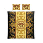Baroque Medusa Cotton Bed Set – Luxury Greek Key Duvet Cover & Pillowcases