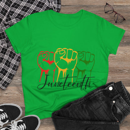 Juneteenth Empowerment Tee | Women's Cotton T-Shirt, Celebration Shirt, Inspirational Top, Black History Month, Gift for Activists