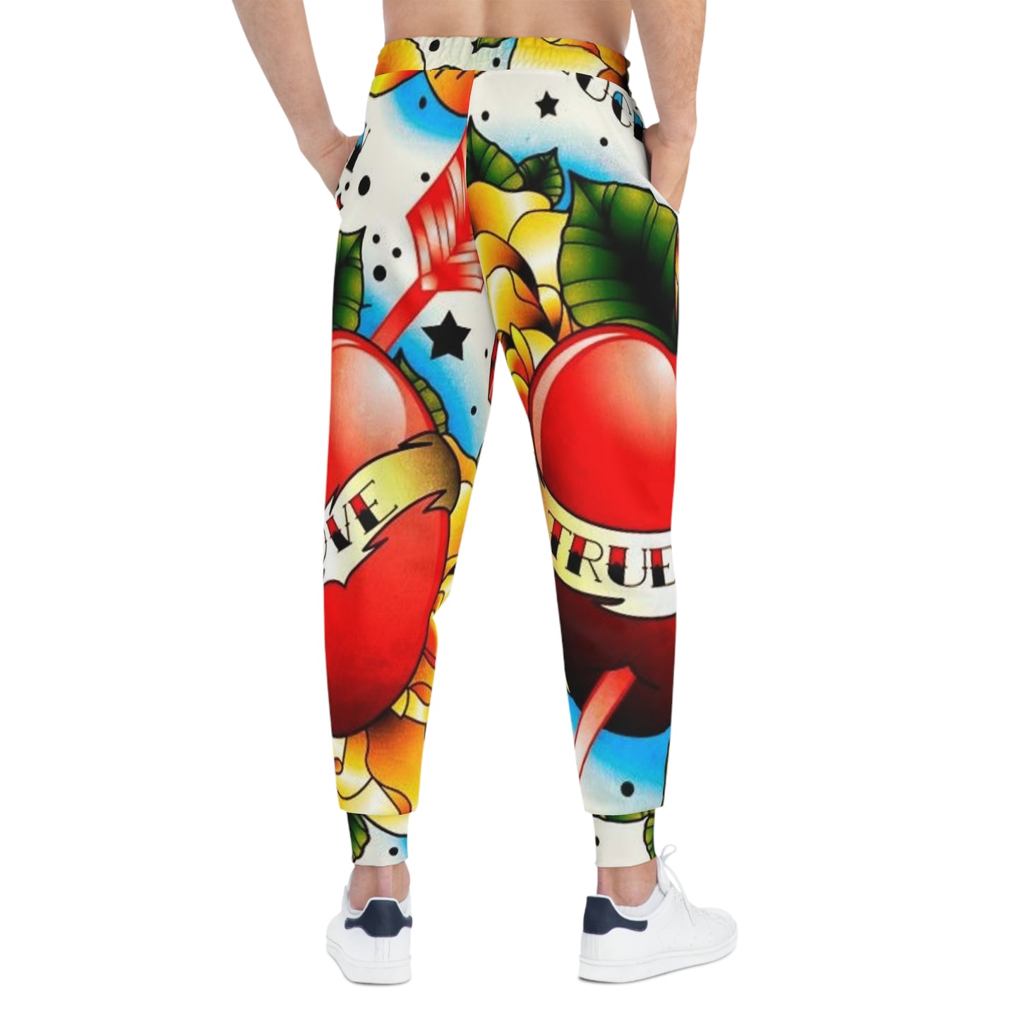 Colorful Tattoo-Inspired Athletic Joggers for Fun Fitness Vibes | Love & Truth Design, Sporty Loungewear, Gift for Athletes, Unique [...]