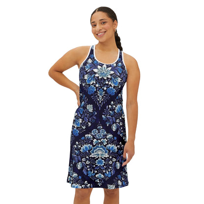 Floral Print Women's Racerback Dress - Stylish Summer Casual Wear