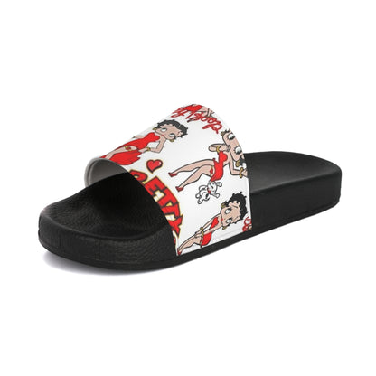 Playful Women's Slide Sandals - Fun Cartoon Design for Summer Vibes