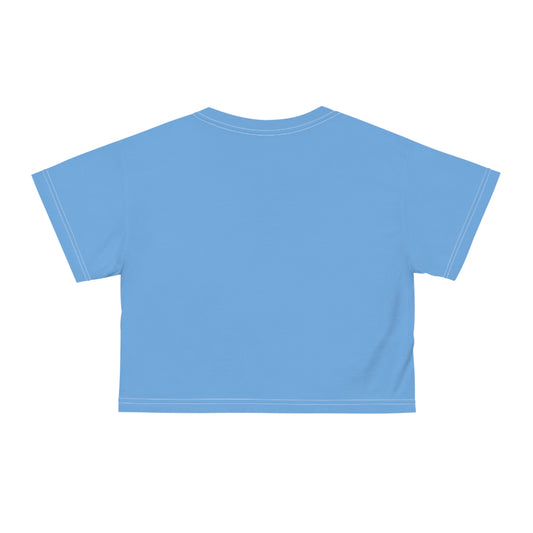Grateful Floral Crop Tee - Positive Vibes for Every Occasion