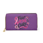 Zipper Wallet — "Fight Hope Cure" Pink Ribbon Breast Cancer Awareness Wallet