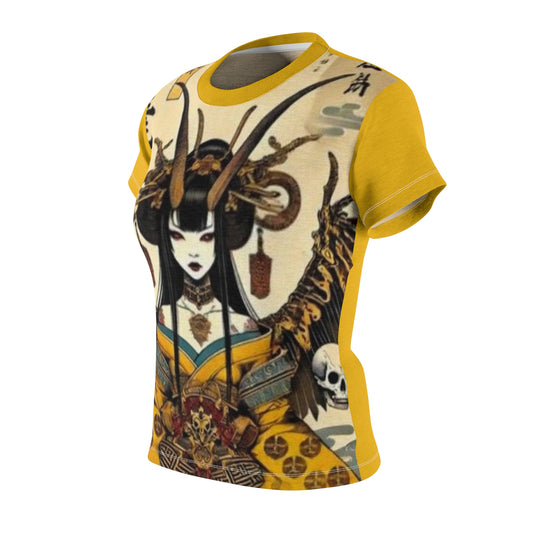 Japanese-Inspired Women's Tee - Unique Design for Art Lovers