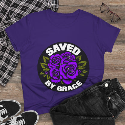 Saved By Grace Floral Tee