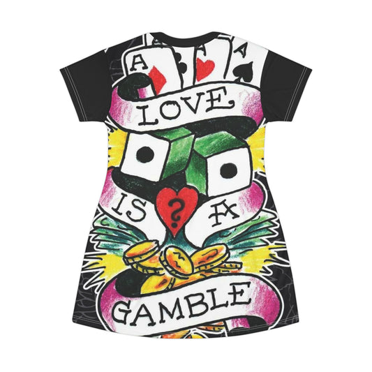 Ed Hardy “Love is a Gamble” Inspired T-Shirt Dress