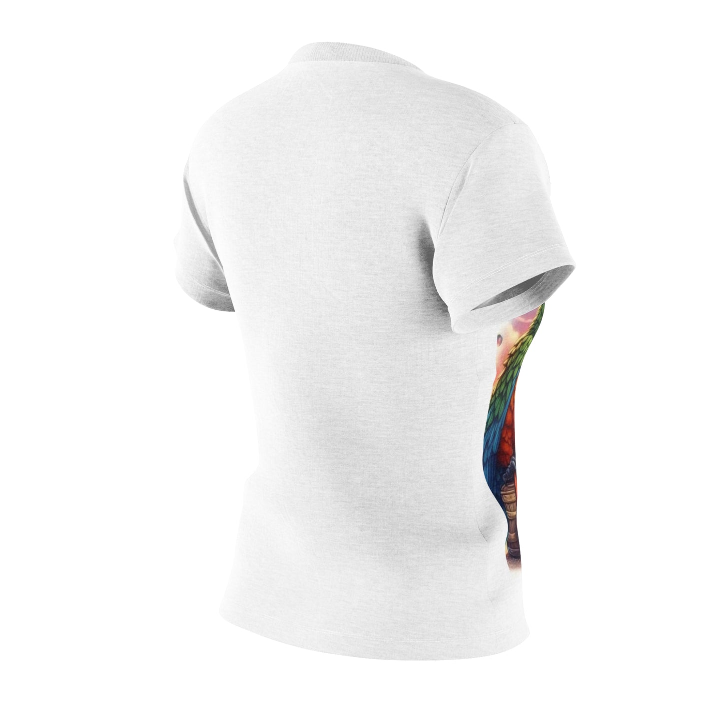 Vacation Vibes Damen Cut &amp; Sew T-Shirt - Tropischer Papagei &amp; Cocktail Design