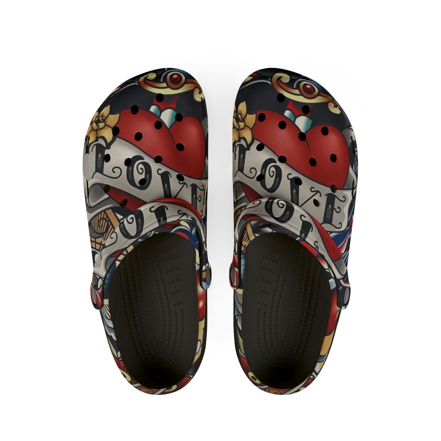 Stylish Love Print EVA Foam Shoes - Comfortable & Fun Footwear for All Occasions
