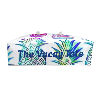Tropical Pineapple Vacay Tote Bag - Colorful Travel Tote for Beach, Vacation & Everyday Use