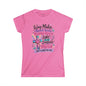 Women's Tee — "He's WayMaker, Miracle Worker" Christian Graphic